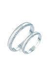 Wedding rings 14ct whitegold