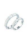 Wedding rings 14ct whitegold