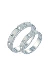 Wedding rings 14ct whitegold