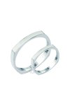 Wedding rings 14ct whitegold