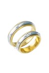 Wedding rings 14ct Gold and Whitegold