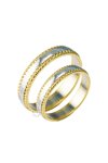 Wedding rings 14ct Gold and Whitegold