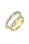 Wedding rings 14ct Gold and Whitegold