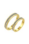 Wedding rings 14ct Gold and Whitegold