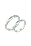 Wedding rings 14ct whitegold