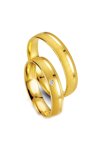 Wedding rings in 8ct Gold with Diamond Breuning