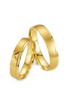 Wedding rings in 8ct Gold with Diamond Breuning