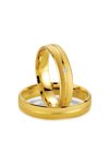 Wedding rings in 8ct Gold with Diamond Breuning