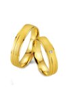 Wedding rings in 8ct Gold with Diamond Breuning