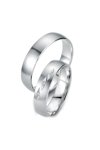 Wedding rings in 8ct Whitegold with Diamonds Breuning