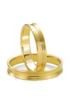 Wedding rings in 8ct Gold with Diamond Breuning