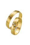 Wedding rings in 8ct Gold with Diamonds Breuning