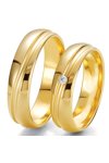 Wedding rings in 8ct Gold with Diamond Breuning