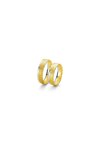 Wedding rings in 8ct Gold and Whitegold with Diamonds Breuning