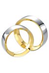 Wedding rings in 14ct Gold and Whitegold with Diamonds Breuning