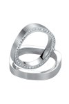 Wedding rings in 14ct Whitegold with Diamonds Breuning