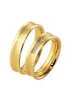 Wedding rings in 8ct Gold with Diamond Breuning