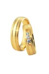 Wedding rings in 8ct Gold with Diamonds Breuning