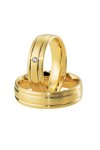 Wedding rings in 8ct Gold with Diamond Breuning