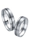 Wedding rings in 14ct Whitegold with Diamonds Breuning