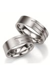 Wedding rings in Silver 925 Sterling Silver with Diamond Breuning