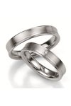 Wedding rings in Silver 925 Sterling Silver with Diamond Breuning