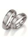 Wedding rings in Silver 925 Sterling Silver with Diamond Breuning