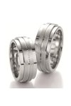 Wedding rings in Silver 925 Sterling Silver with Diamond Breuning