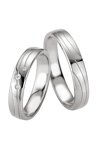 Wedding rings in Silver 925 Sterling Silver with Diamond Breuning