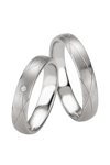 Wedding rings in Silver 925 Sterling Silver with Diamond Breuning