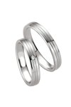 Wedding rings in Silver 925 Sterling Silver with Diamond Breuning