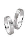 Wedding rings in Silver 925 Sterling Silver with Diamond Breuning