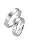 Wedding rings in 8ct White Gold Breuning