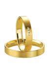 Wedding rings in 8ct Gold with Diamond Breuning