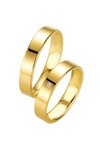 Wedding rings in 8ct Gold with Diamond Breuning