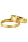 Wedding rings in 8ct Gold with Diamond Breuning