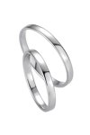 Wedding rings in 8ct Whitegold Breuning