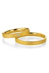 Wedding rings in 8ct Gold with Diamond Benz