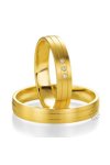 Wedding rings in 8ct Gold with Diamond Benz