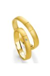 Wedding rings in 8ct Gold with Diamond Benz