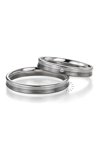 Wedding rings from 14ct Whitegold with Diamond Benz