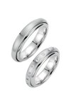 Wedding rings from 14ct Whitegold with Diamonds Breuning