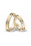 Wedding rings in 14ct Gold with Diamonds Blumer