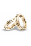 Wedding rings in 14ct Gold with Diamonds Blumer