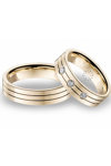 Wedding rings in 14ct Gold with Diamonds Blumer