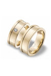 Wedding rings in 14ct Gold with Diamonds Blumer