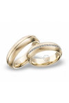 Wedding rings in 14ct Gold with Diamonds Blumer