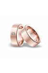 Wedding rings in 14ct Rose Gold with Diamonds Blumer