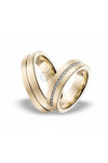 Wedding rings in 14ct Gold with Diamonds Blumer