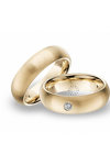 Wedding rings in 14ct Gold with Diamonds Blumer